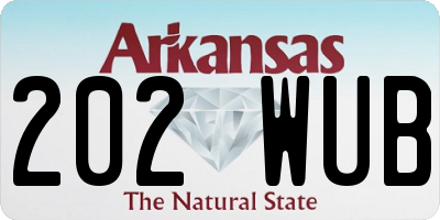 AR license plate 202WUB