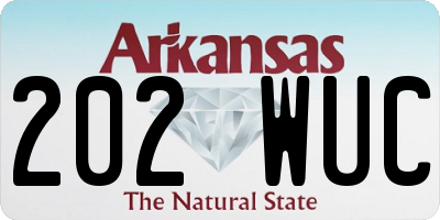 AR license plate 202WUC