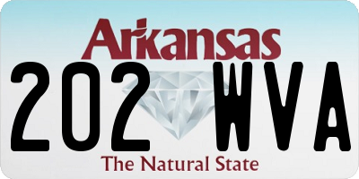 AR license plate 202WVA