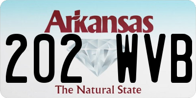 AR license plate 202WVB
