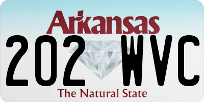 AR license plate 202WVC