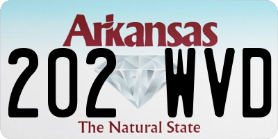 AR license plate 202WVD