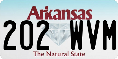 AR license plate 202WVM