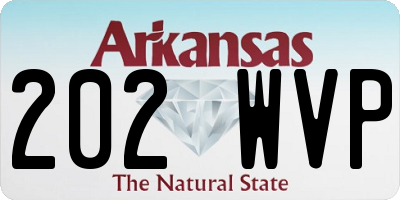 AR license plate 202WVP