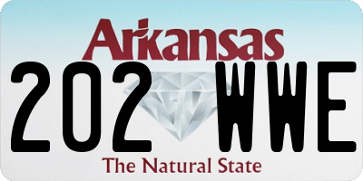 AR license plate 202WWE