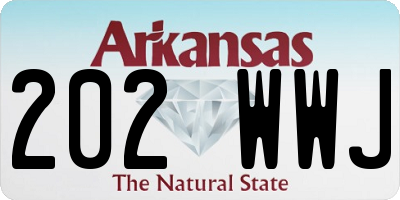 AR license plate 202WWJ