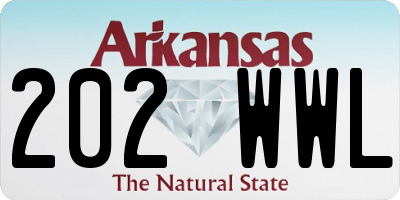 AR license plate 202WWL