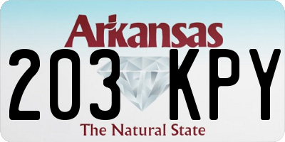 AR license plate 203KPY
