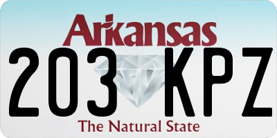 AR license plate 203KPZ
