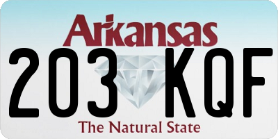 AR license plate 203KQF