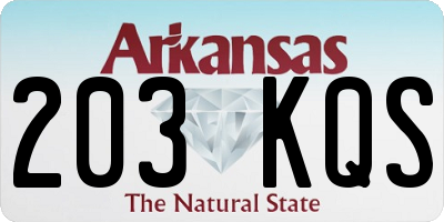 AR license plate 203KQS