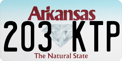 AR license plate 203KTP