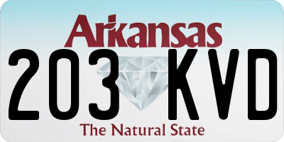 AR license plate 203KVD