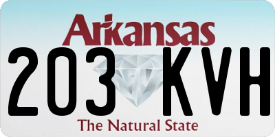 AR license plate 203KVH