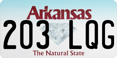 AR license plate 203LQG