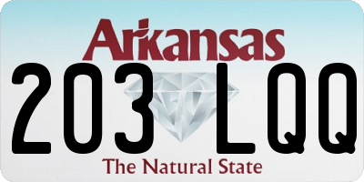 AR license plate 203LQQ