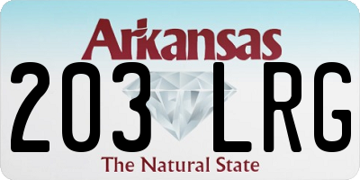 AR license plate 203LRG