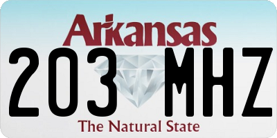 AR license plate 203MHZ