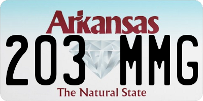 AR license plate 203MMG