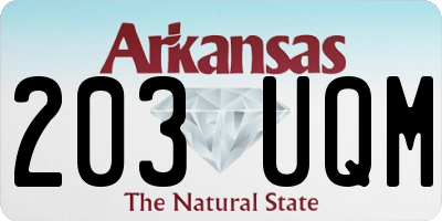 AR license plate 203UQM