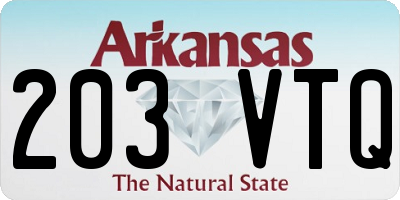 AR license plate 203VTQ