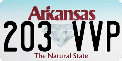AR license plate 203VVP