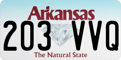 AR license plate 203VVQ
