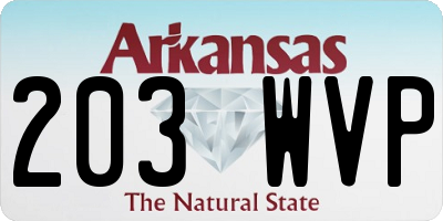 AR license plate 203WVP