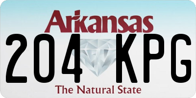 AR license plate 204KPG