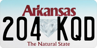 AR license plate 204KQD