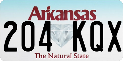 AR license plate 204KQX