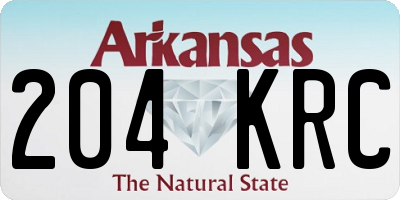 AR license plate 204KRC