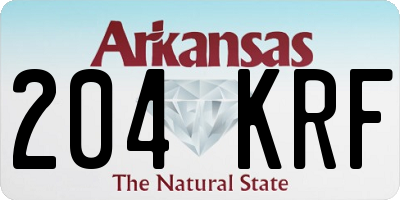 AR license plate 204KRF