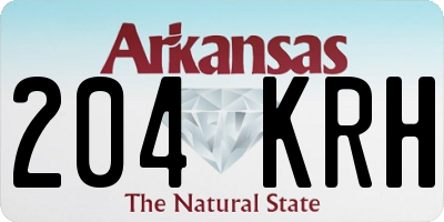 AR license plate 204KRH