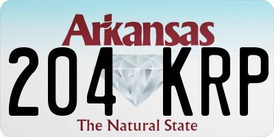 AR license plate 204KRP