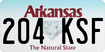 AR license plate 204KSF