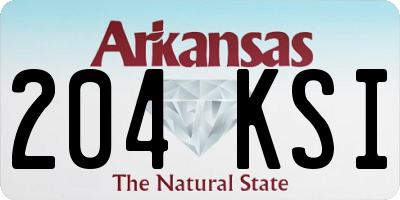 AR license plate 204KSI