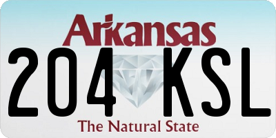 AR license plate 204KSL