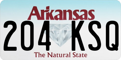 AR license plate 204KSQ