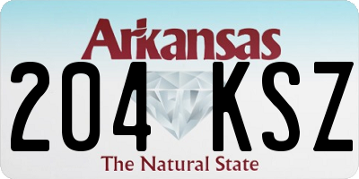 AR license plate 204KSZ