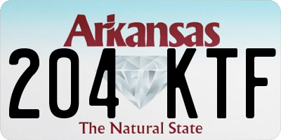 AR license plate 204KTF