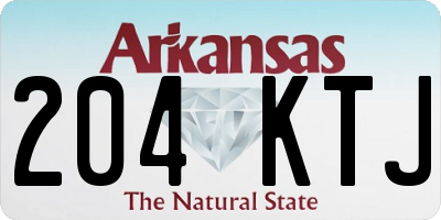 AR license plate 204KTJ