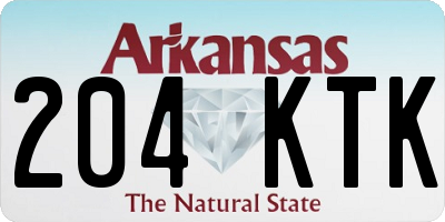 AR license plate 204KTK
