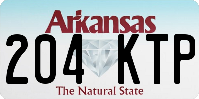 AR license plate 204KTP