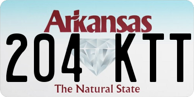 AR license plate 204KTT