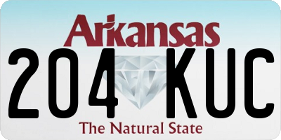 AR license plate 204KUC