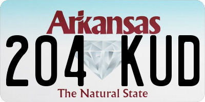 AR license plate 204KUD