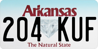 AR license plate 204KUF