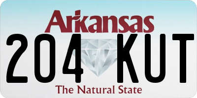 AR license plate 204KUT