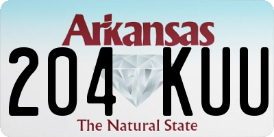 AR license plate 204KUU